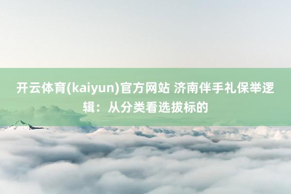 开云体育(kaiyun)官方网站 济南伴手礼保举逻辑：从分类看选拔标的