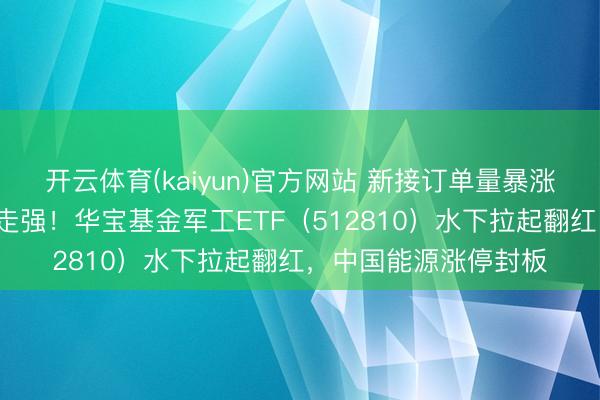 开云体育(kaiyun)官方网站 新接订单量暴涨近2倍，中船系逆市走强！华宝基金军工ETF（512810）水下拉起翻红，中国能源涨停封板