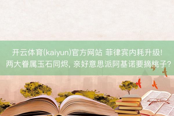 开云体育(kaiyun)官方网站 菲律宾内耗升级! 两大眷属玉石同烬， 亲好意思派阿基诺要摘桃子?